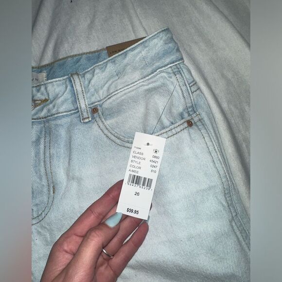 Pacsun Eco Light Blue Ripped Low Rise Baggy Jeans NWT - Picture 7 of 11